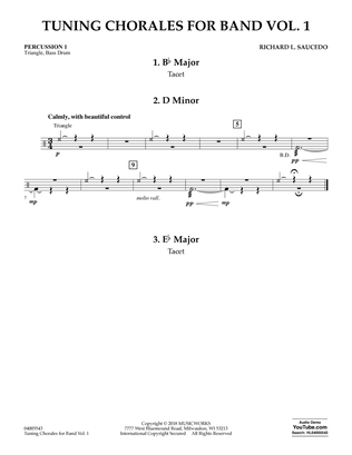 Tuning Chorales for Band - Percussion 1