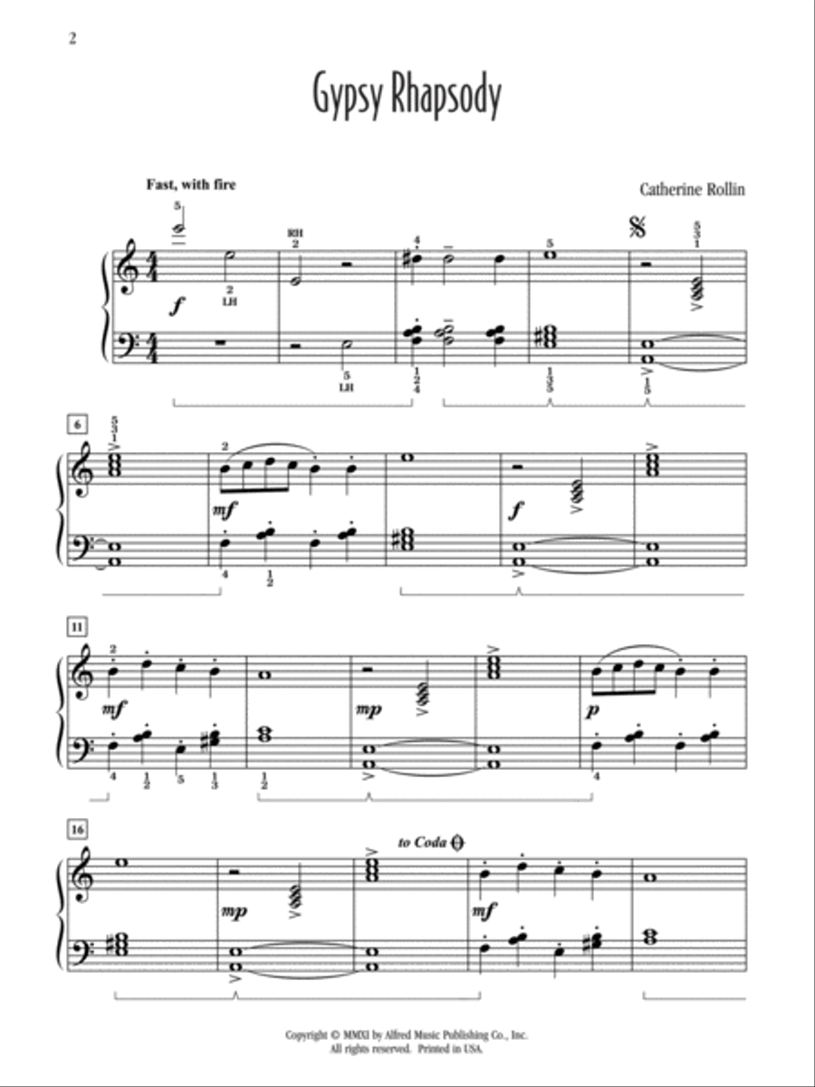 Gypsy Rhapsody Gypsy Rhapsody Piano Solo scores gallery preview page 2