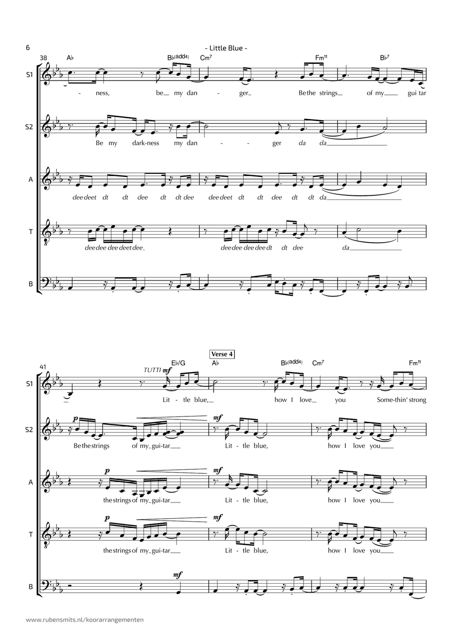 Little Blue Little Blue 4-Part scores gallery preview page 6