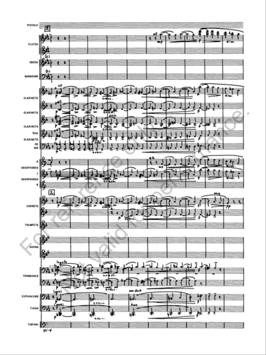 Symphony No. 1 Concert Band scores gallery preview page 7