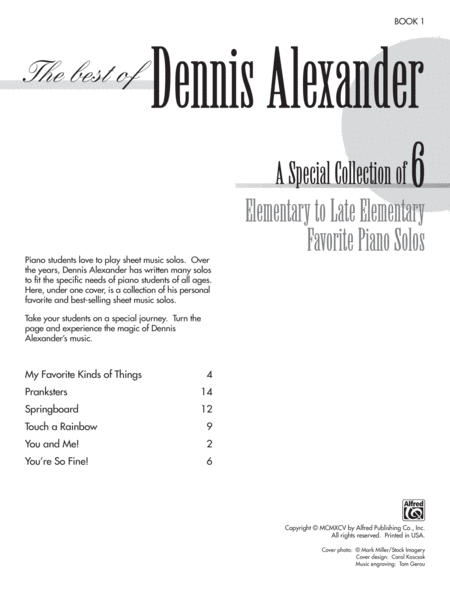 The Best of Dennis Alexander, Book 1