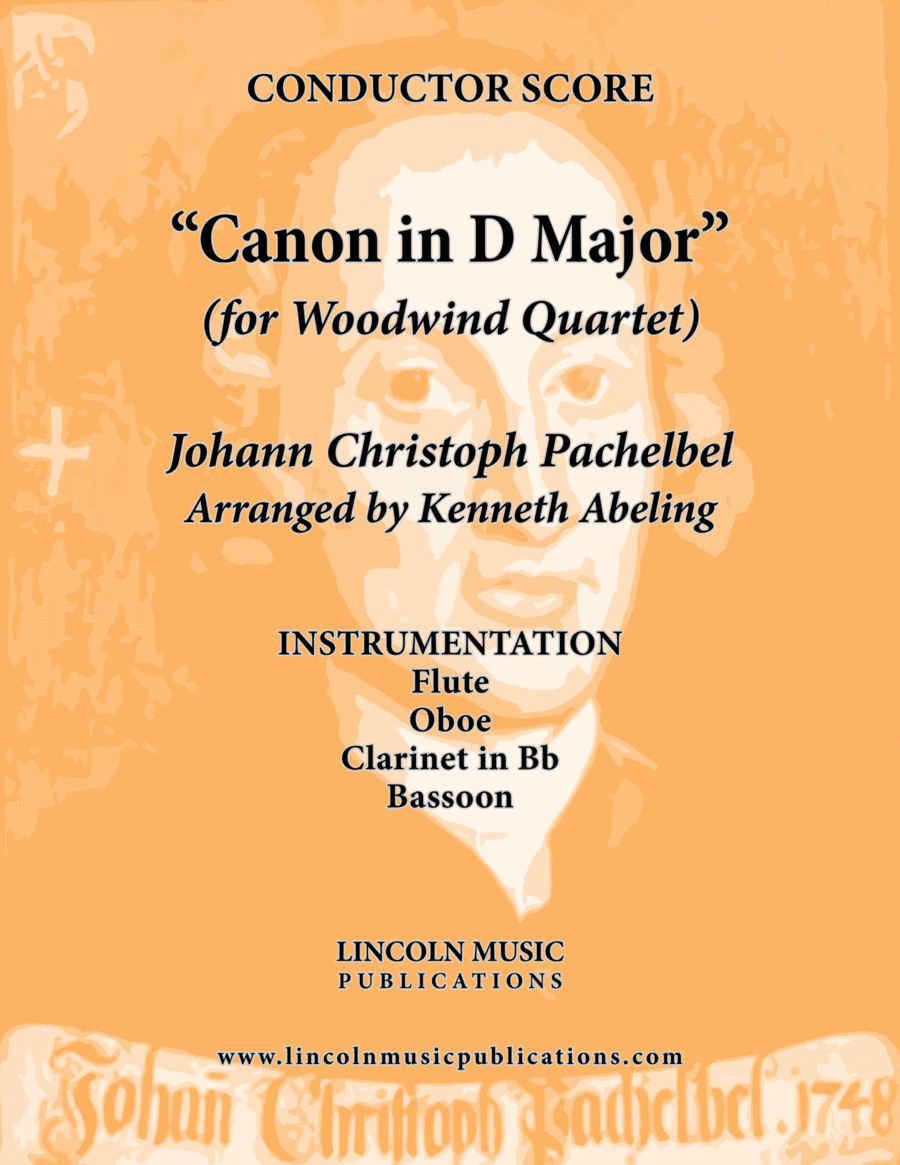 Pachelbel - Canon in D Major (for Woodwind Quartet) Woodwind Quartet scores gallery preview page 1