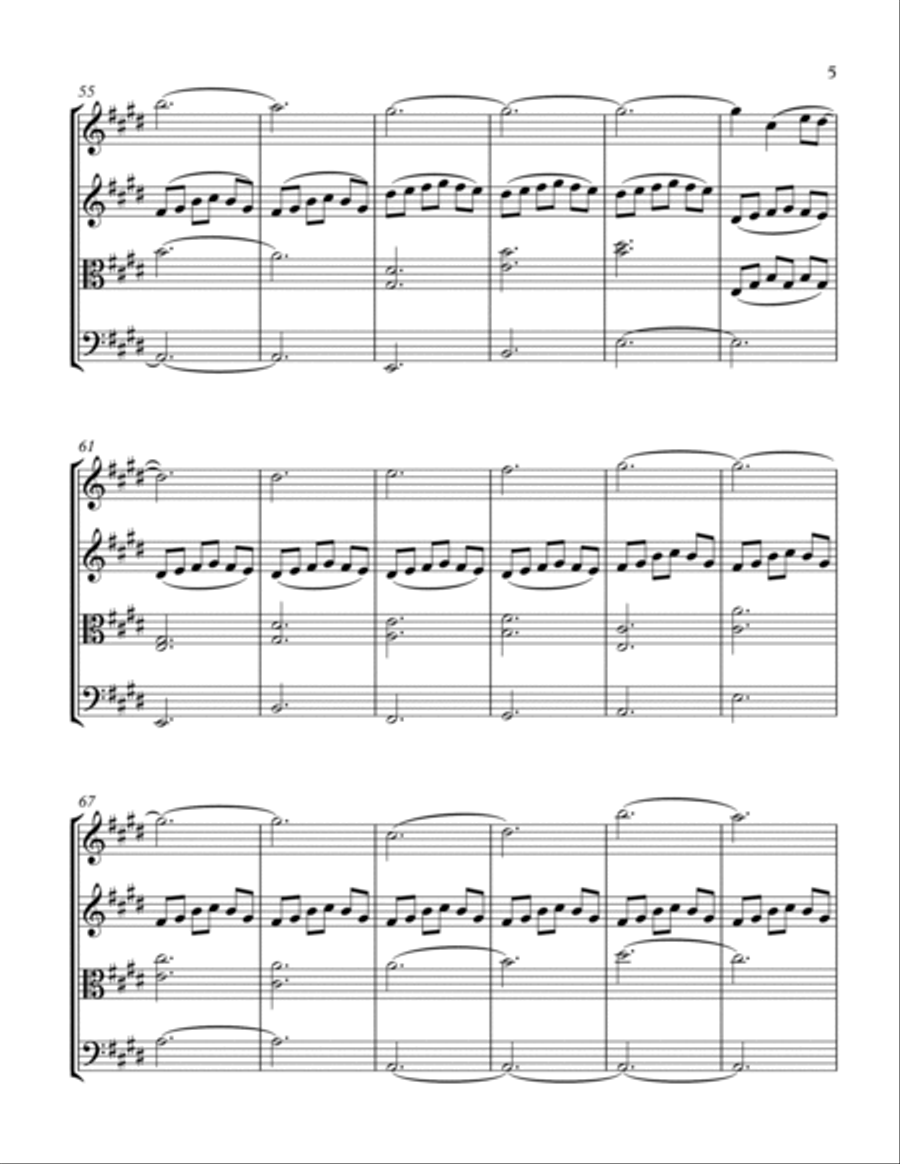 Golden Hour String Quartet scores gallery preview page 5