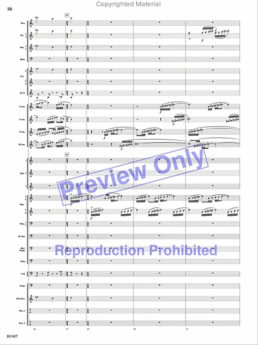 Antiphonal Fanfare Antiphonal Fanfare Concert Band scores gallery preview page 15