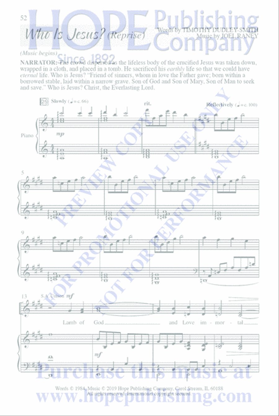 Who Is Jesus? 4-Part scores gallery preview page 76