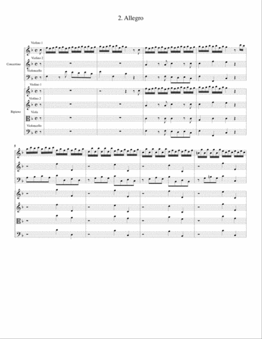 Concerto grosso, Op.6, no.12 (Original) String Trio scores gallery preview page 3