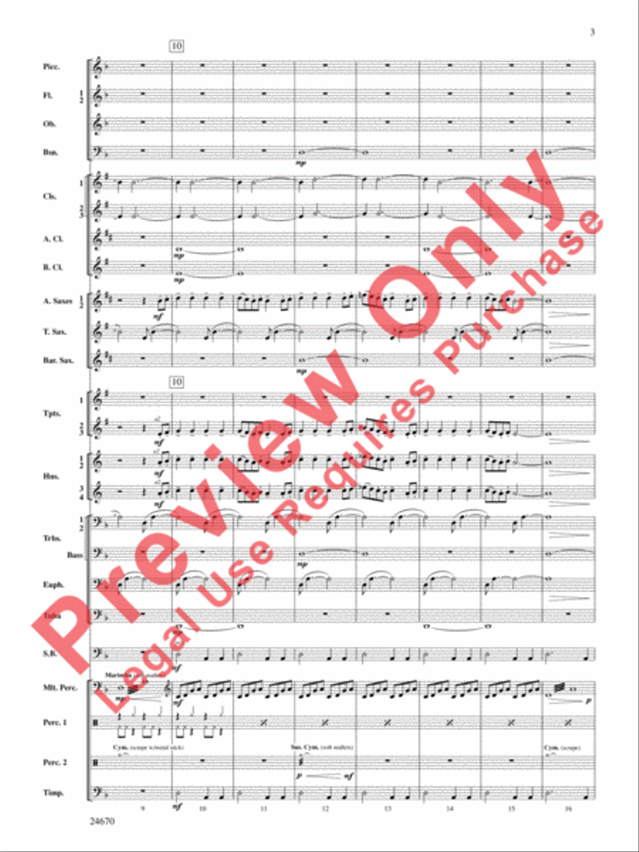Tsunami Concert Band scores gallery preview page 4