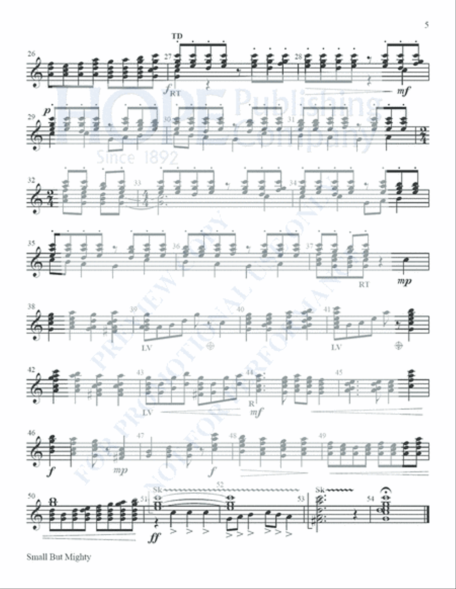 Small But Mighty Vol 1 for 12 Bells Handbell Choir scores gallery preview page 6