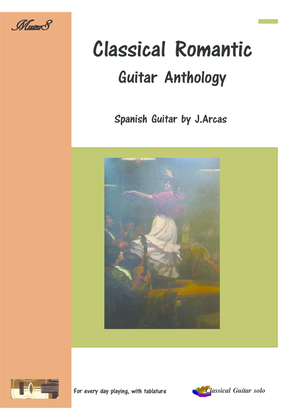 Book cover for Spanish classical guitar with tablature by J.Arcas