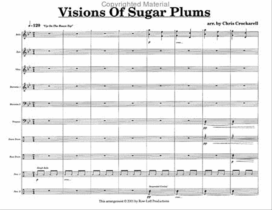 Visions of Sugar Plums Percussion Ensemble scores gallery preview page 2