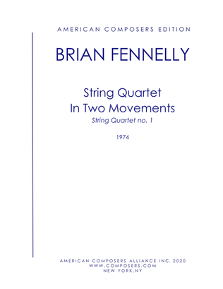 [Fennelly] String Quartet in Two Movements