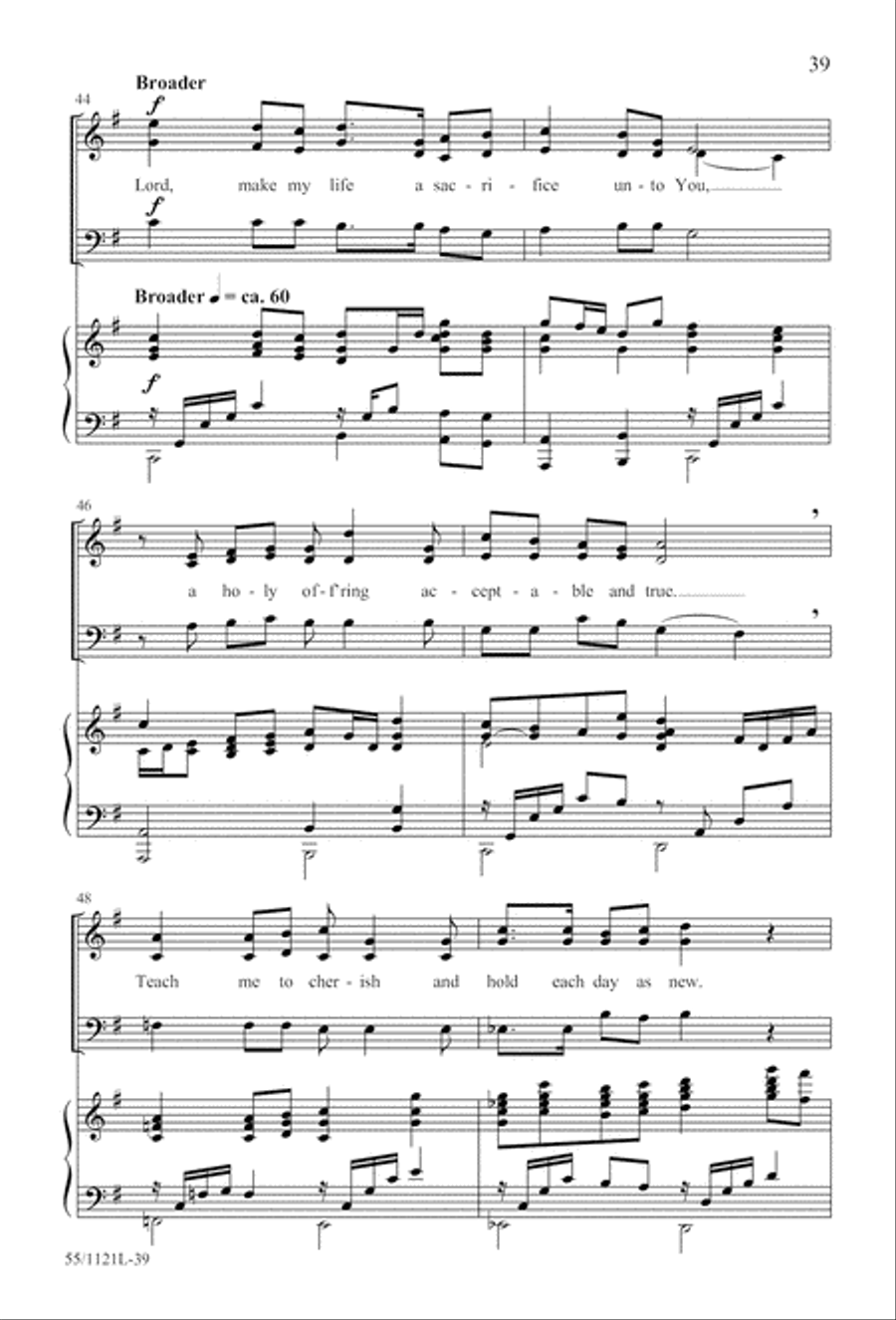 Touched by the Christ Touched by the Christ 3-Part scores gallery preview page 40