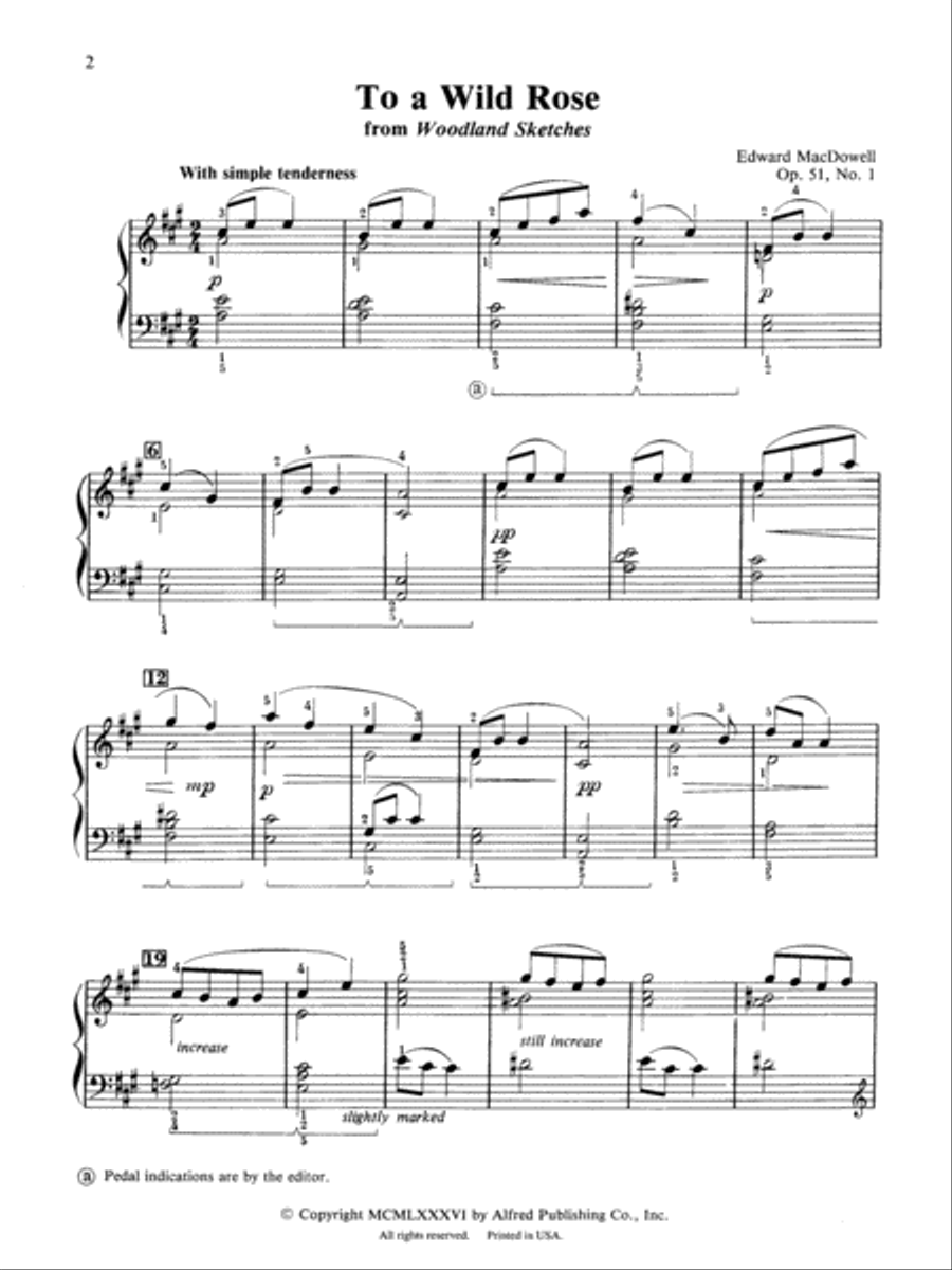 To a Wild Rose, Op. 51, No. 1 Small Ensemble scores gallery preview page 2