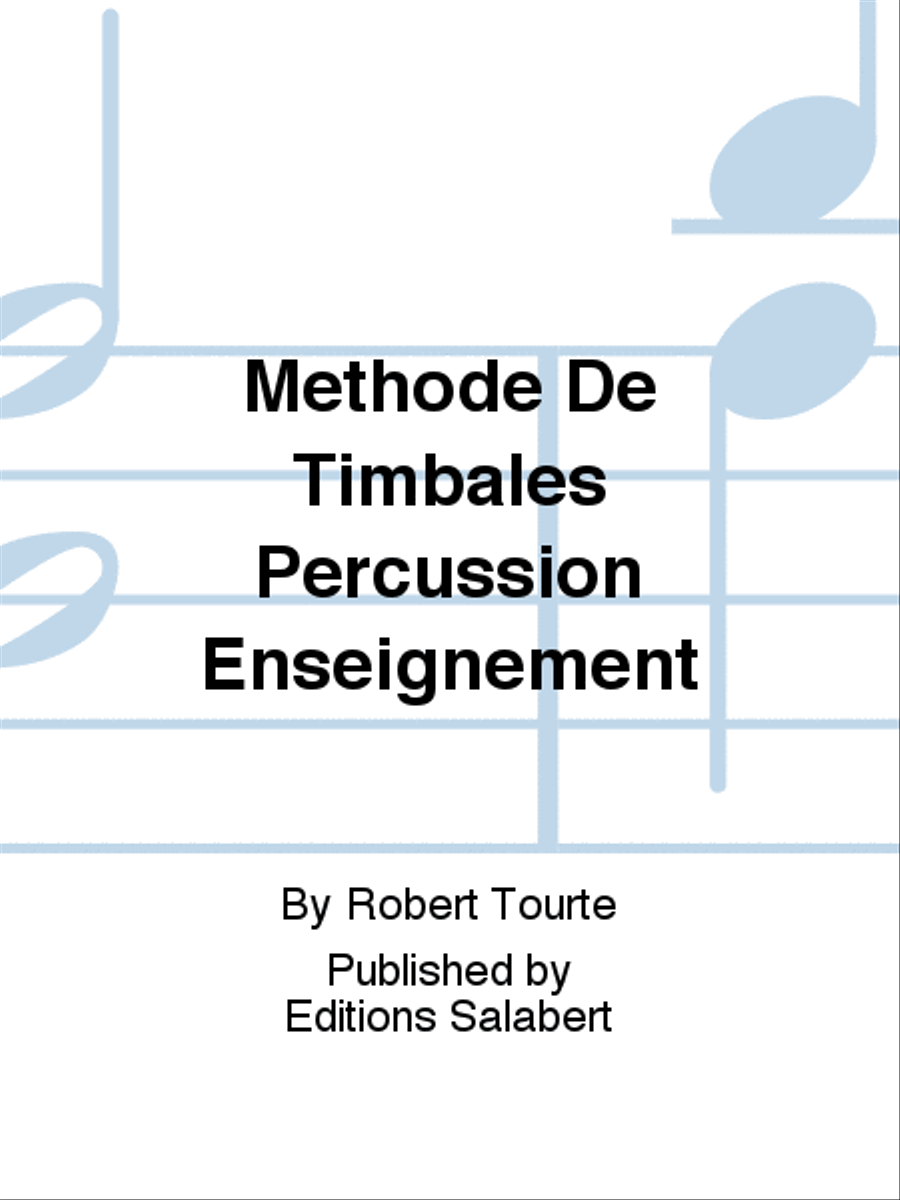 Methode De Timbales Percussion Enseignement