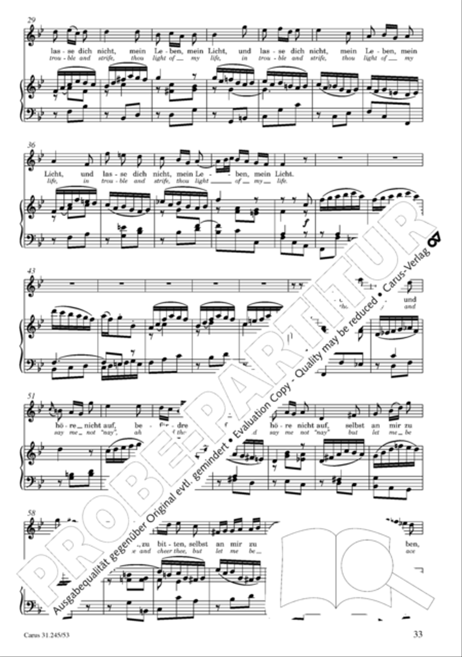 St. John Passion (Johannes-Passion) 4-Part scores gallery preview page 34