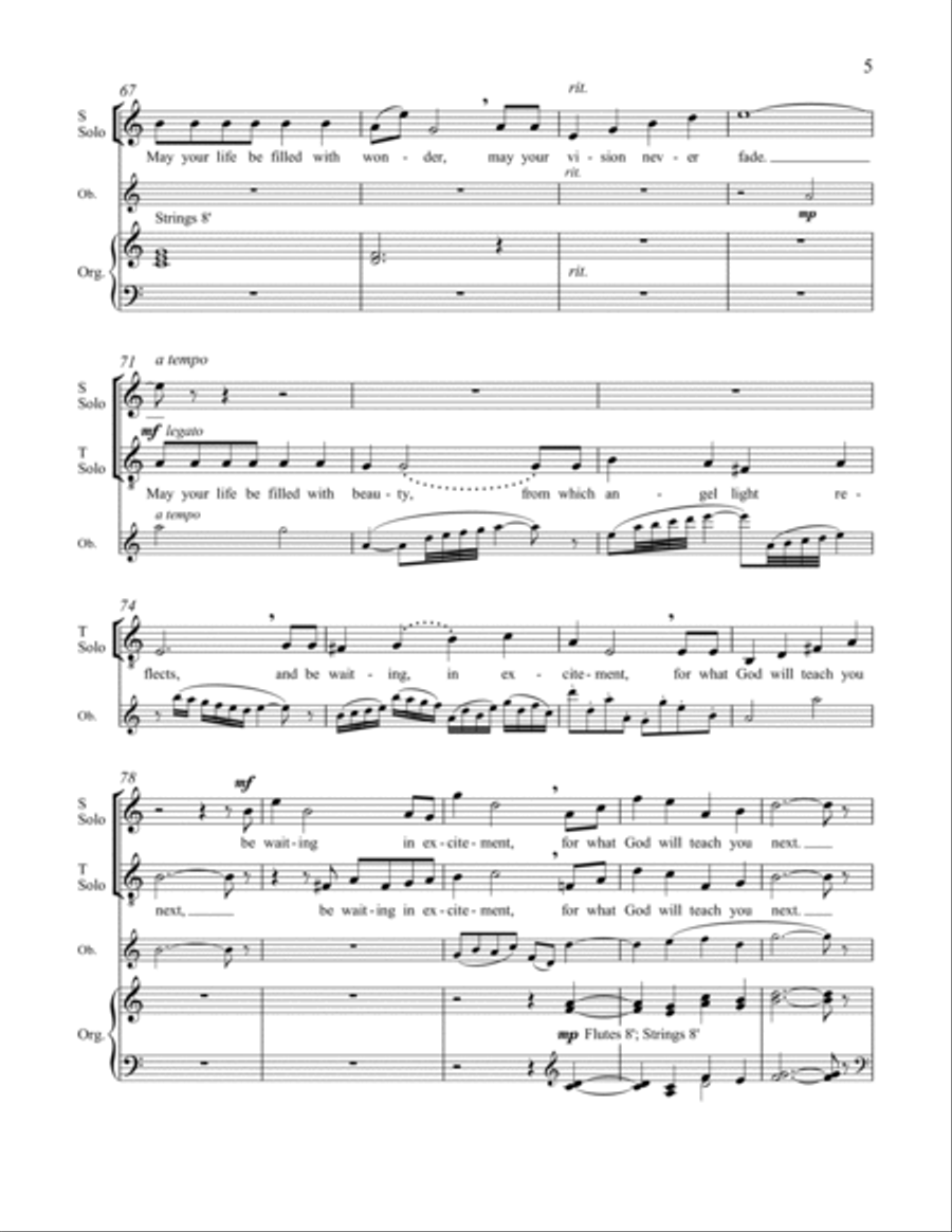 May Your Life Be Filled With Gladness 4-Part scores gallery preview page 8