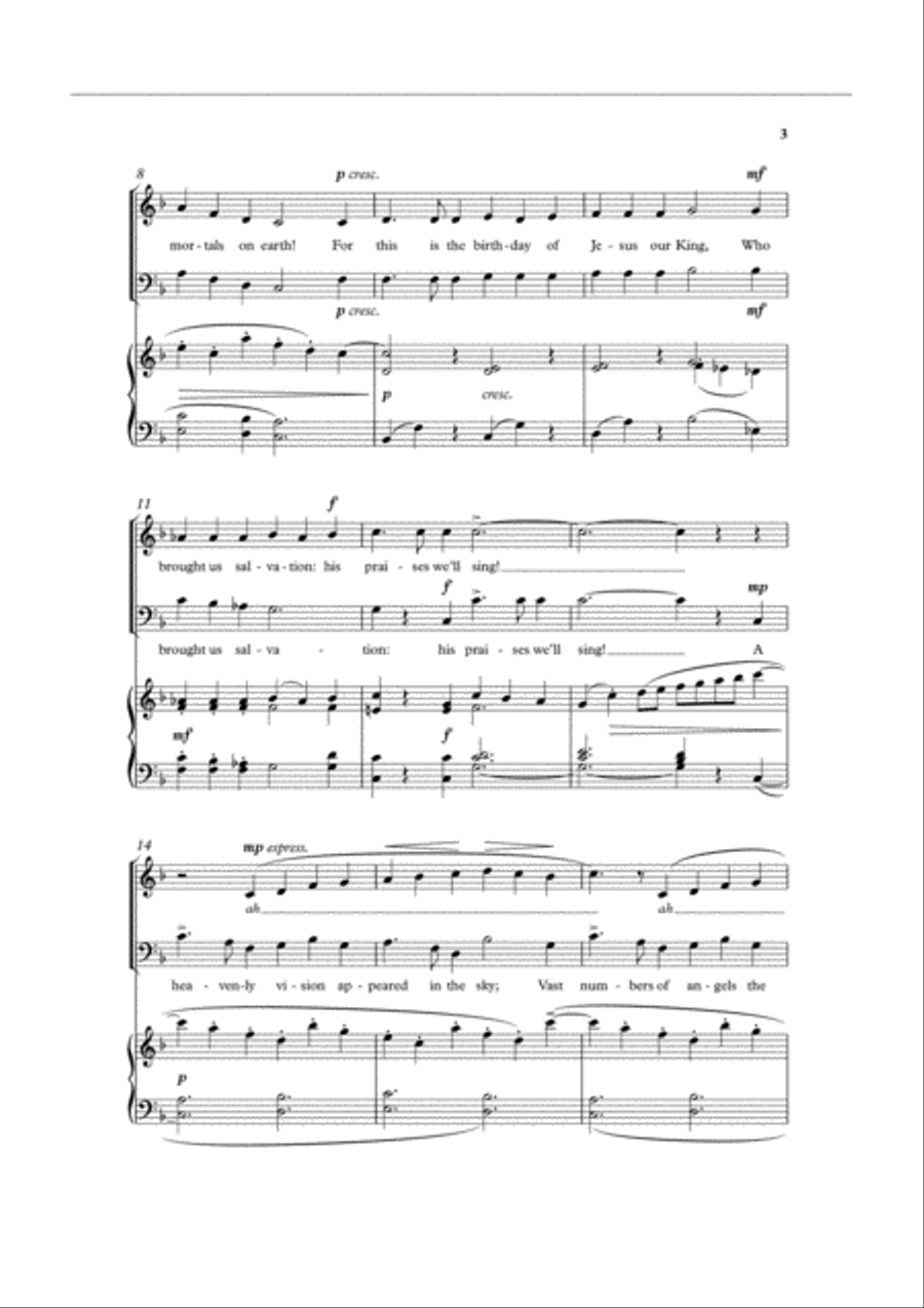 His Praises We'll Sing His Praises We'll Sing 4-Part scores gallery preview page 3