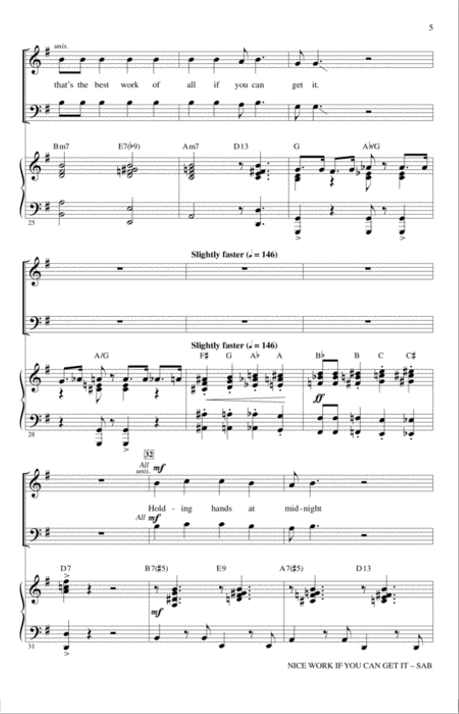 Nice Work If You Can Get It 3-Part scores gallery preview page 4