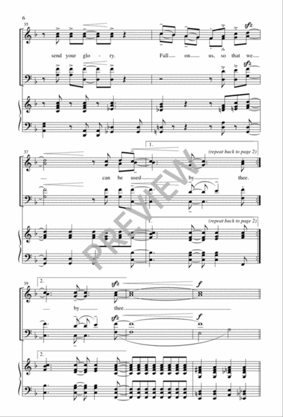 Lord, Send Your Spirit 4-Part scores gallery preview page 7
