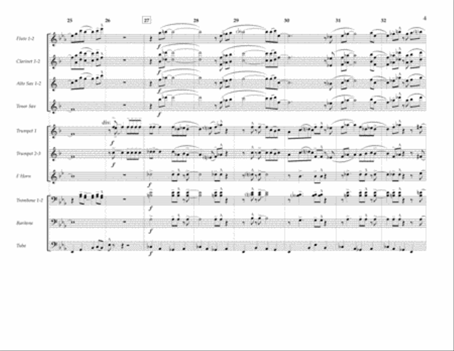 Crazy Little Thing Called Love - Wind Score Marching Band scores gallery preview page 4