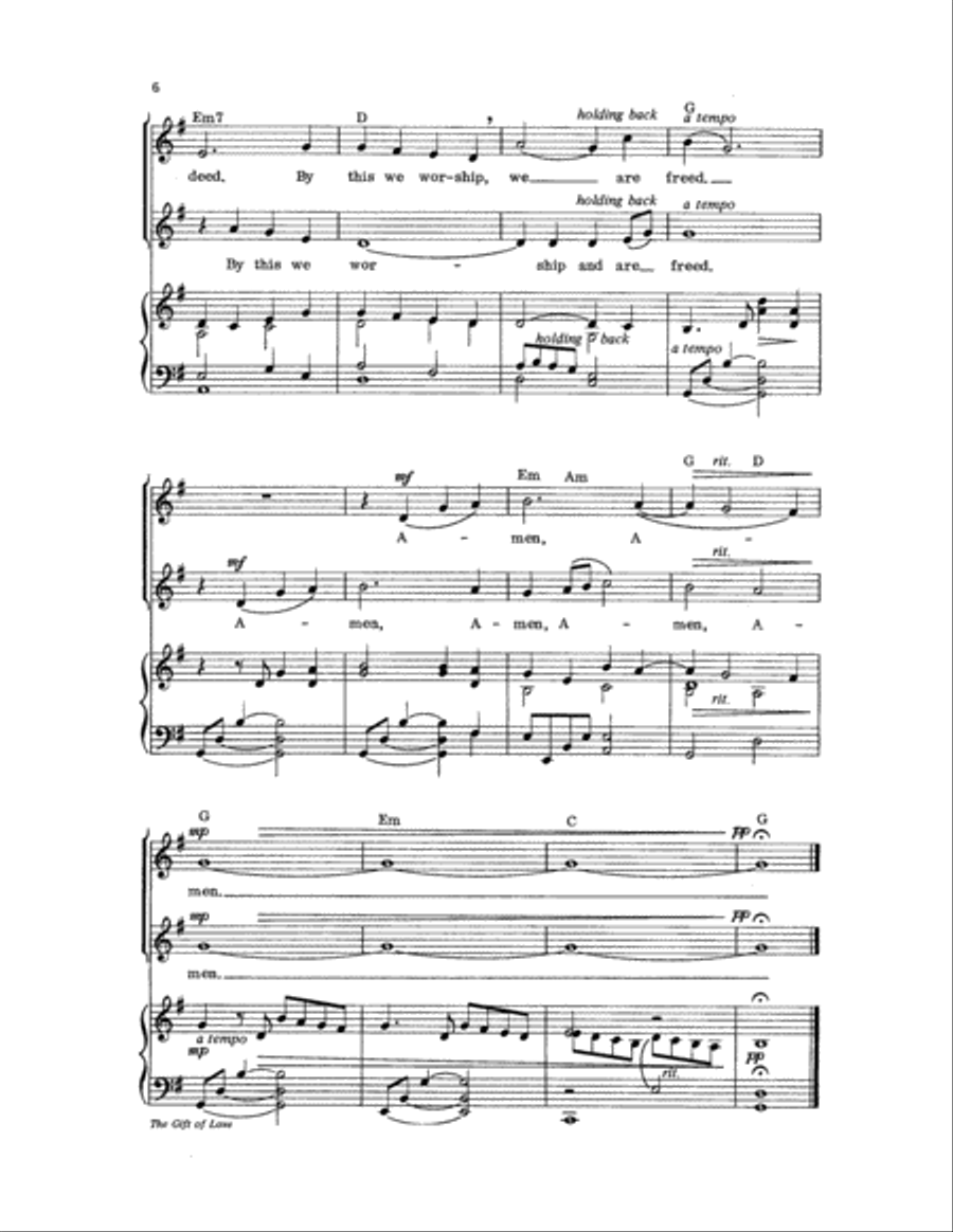 The Gift of Love The Gift of Love Unison Choir scores gallery preview page 7