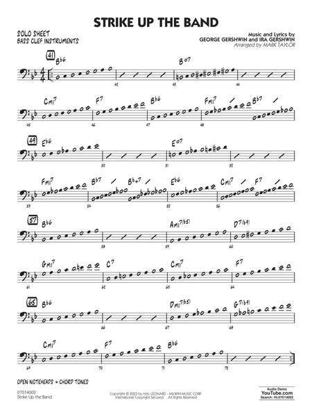 Strike Up the Band (arr. Mark Taylor) - Bass Clef Solo Sheet