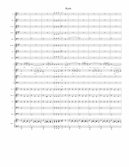 Kyrie (from "Requiem Mass" - Full Score) image number null