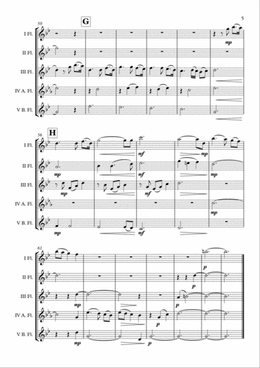Un Giorno Per Noi Woodwind Ensemble scores gallery preview page 6