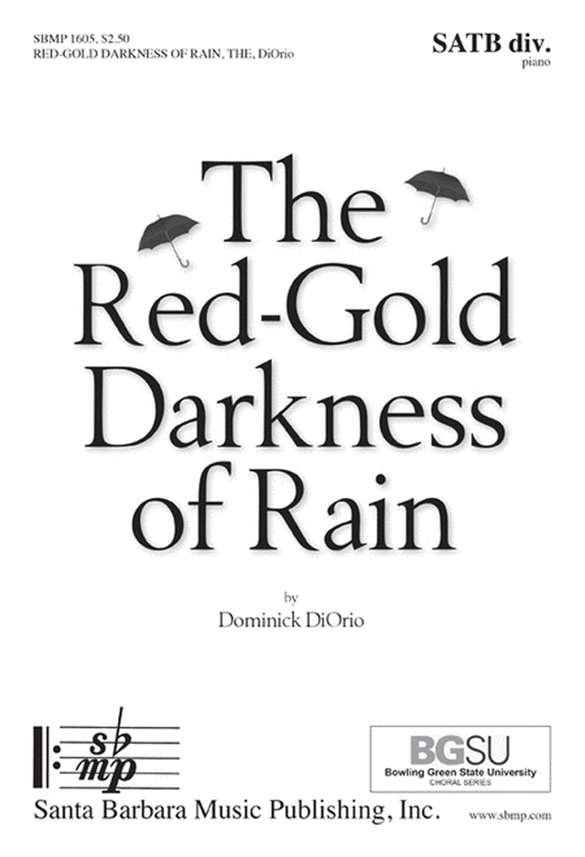 The Red-Gold Darkness of Rain - SATB divisi octavo image number null