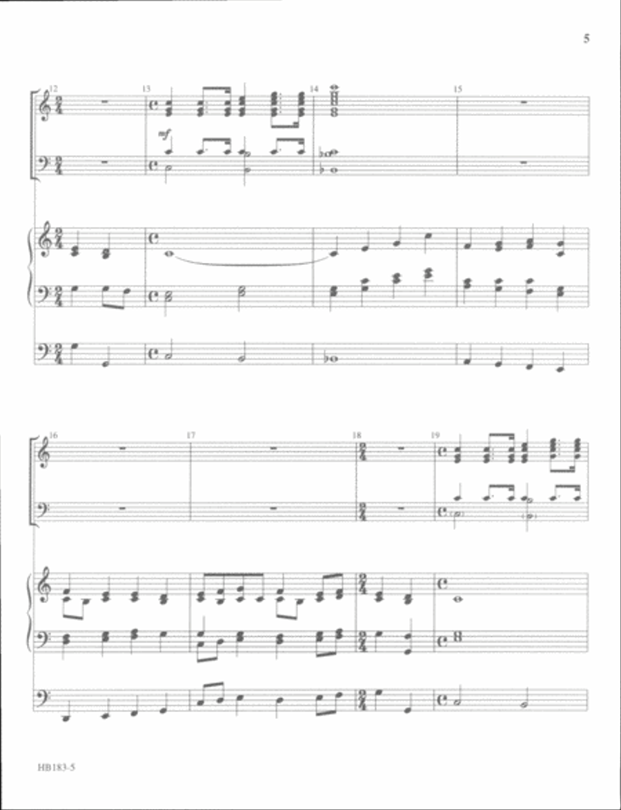 Fantasia for Easter Morning - full score Handbell Choir scores gallery preview page 4