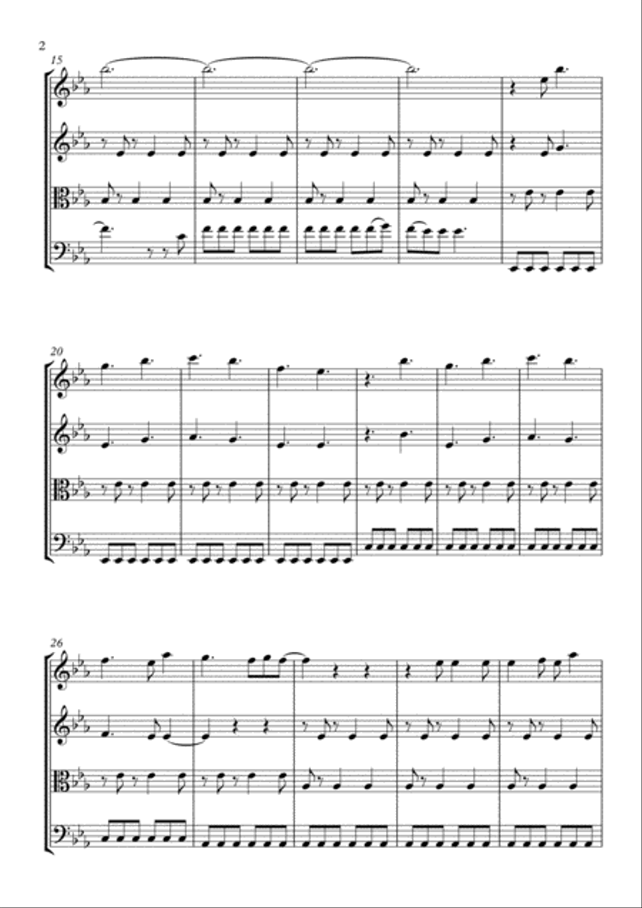 Before You Go String Quartet scores gallery preview page 2