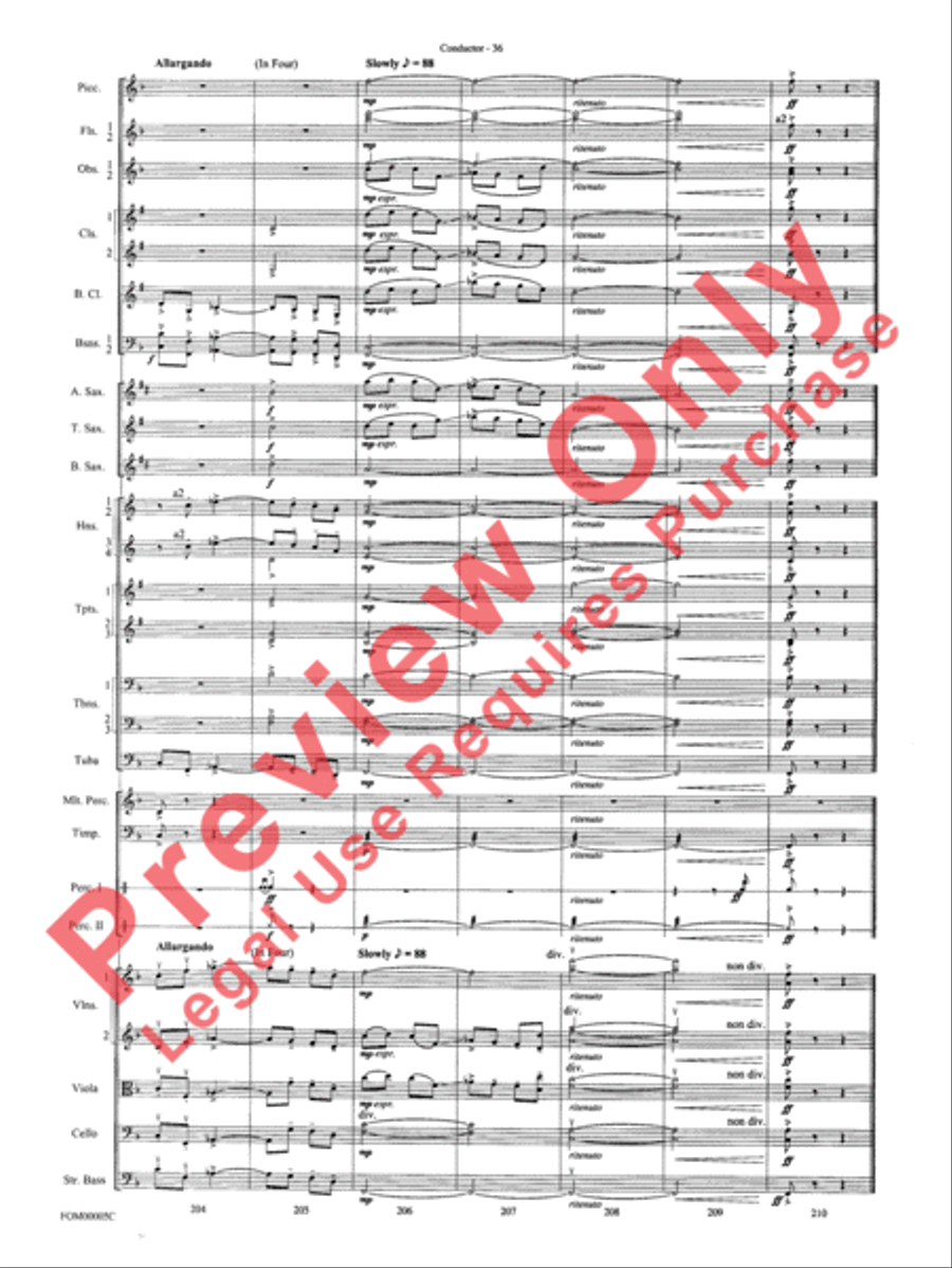 An American in Paris Suite Full Orchestra scores gallery preview page 39