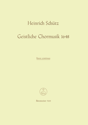 Book cover for Geistliche Chormusik 1648 SWV 369-397