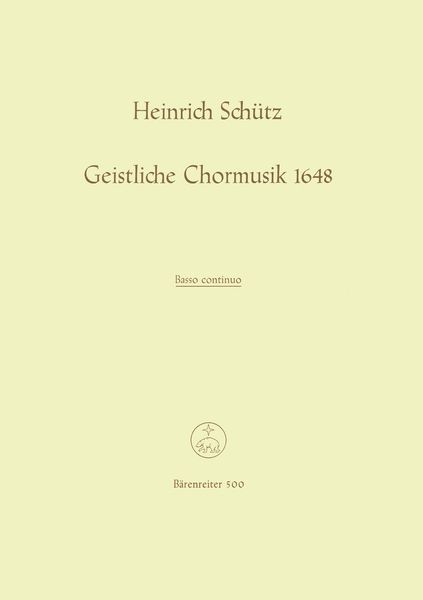 Geistliche Chormusik 1648 SWV 369-397