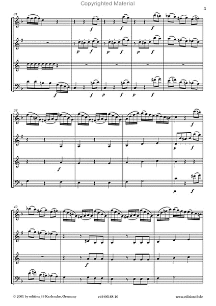 Quartett F-Dur nach der Klaviersonate KV 283 fur Oboe, Klarinette, Horn und Fagott