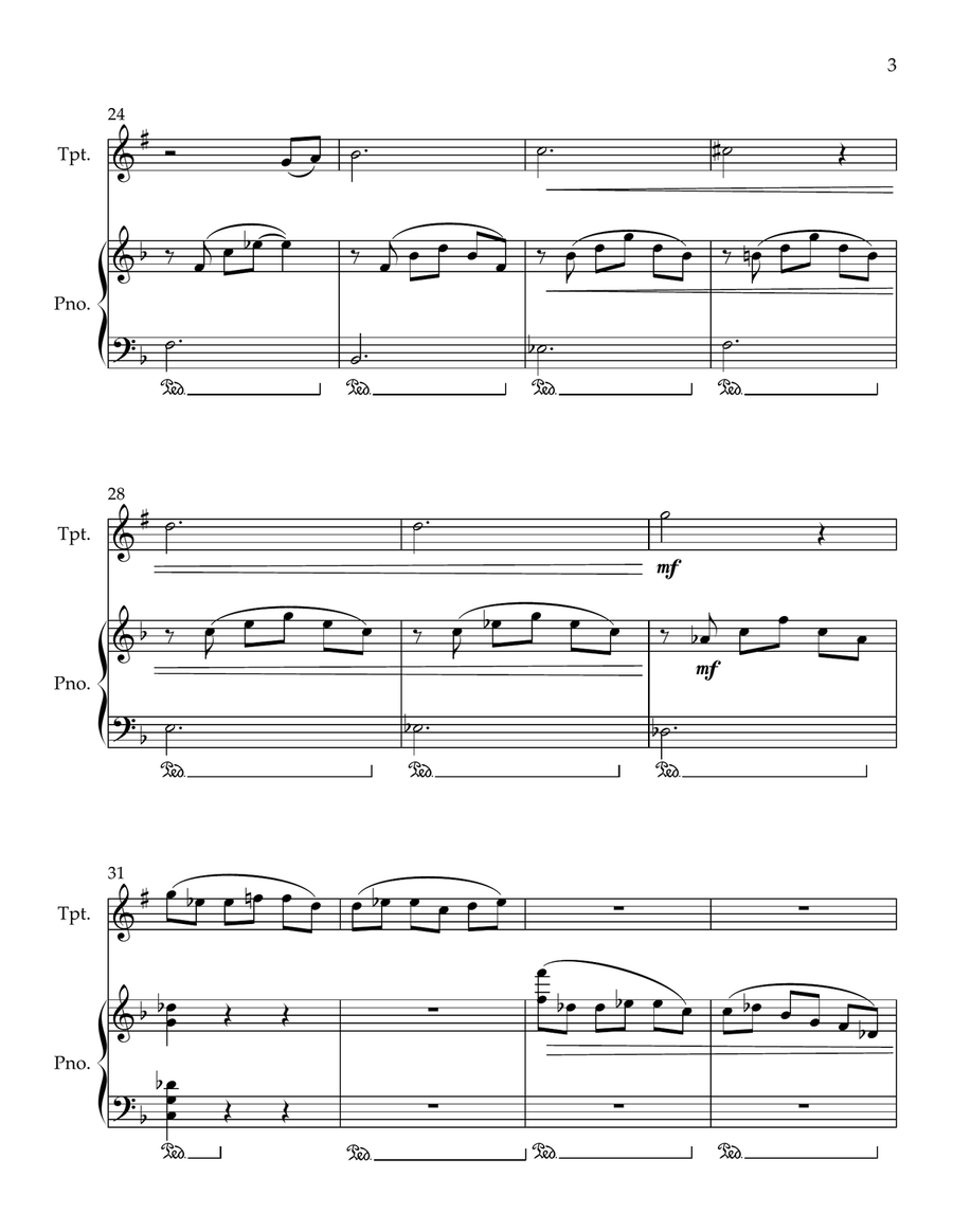 Cavatina Cavatina B-Flat Trumpet scores gallery preview page 3