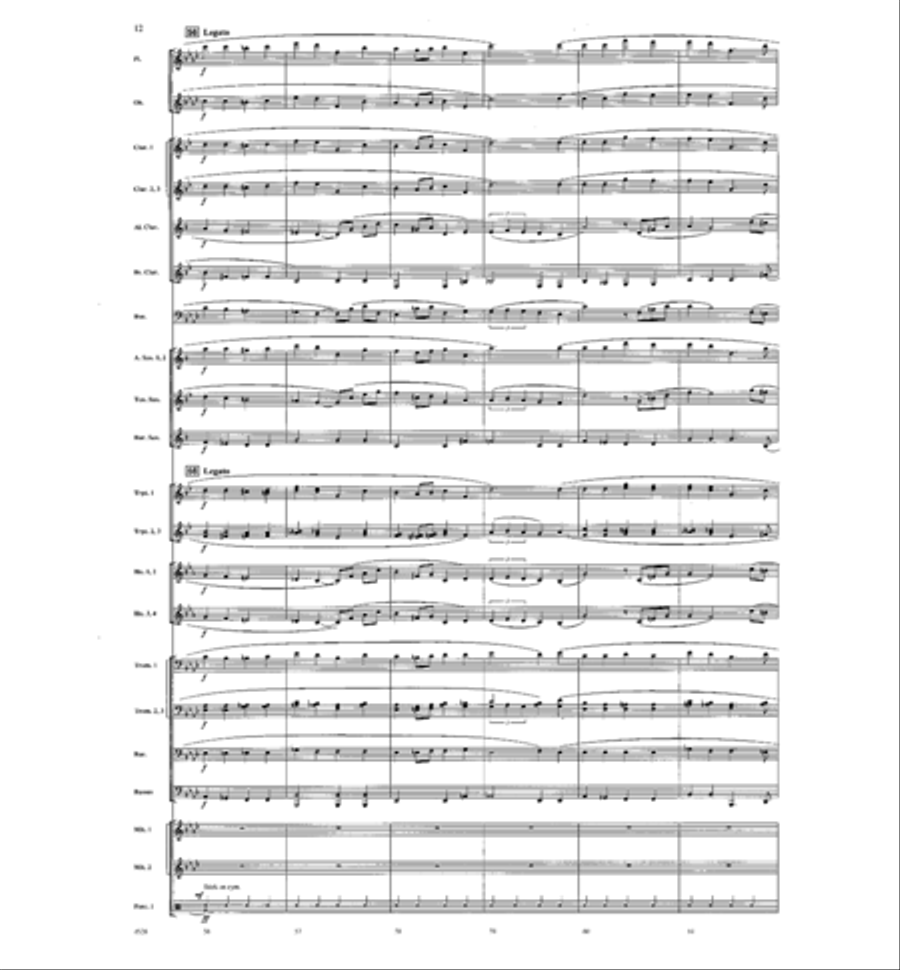 Midnight in Bethlehem Concert Band scores gallery preview page 11
