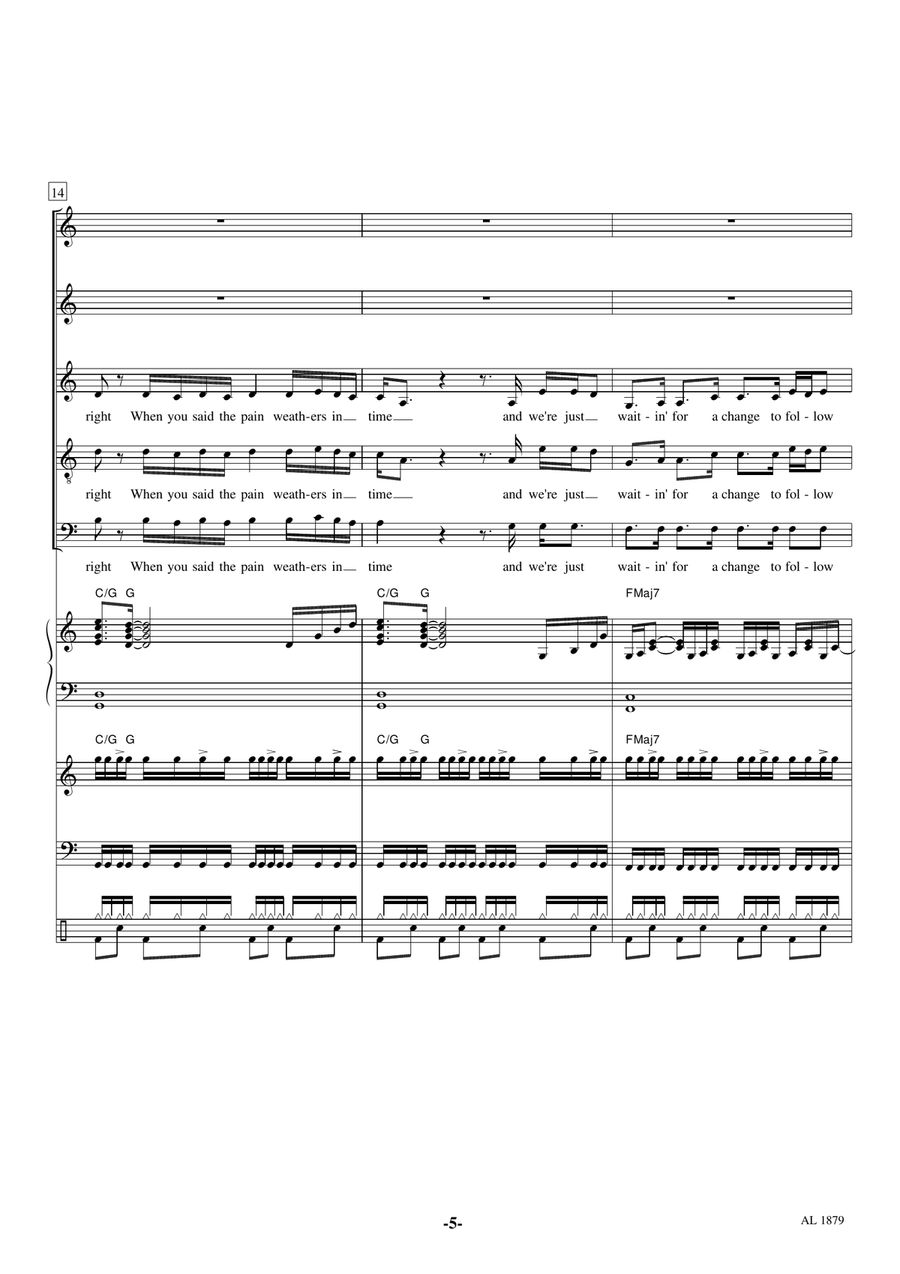 Overcome Choir scores gallery preview page 5