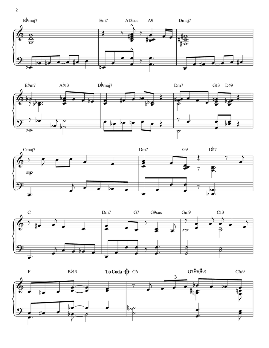 Five Brothers Piano Solo scores gallery preview page 2