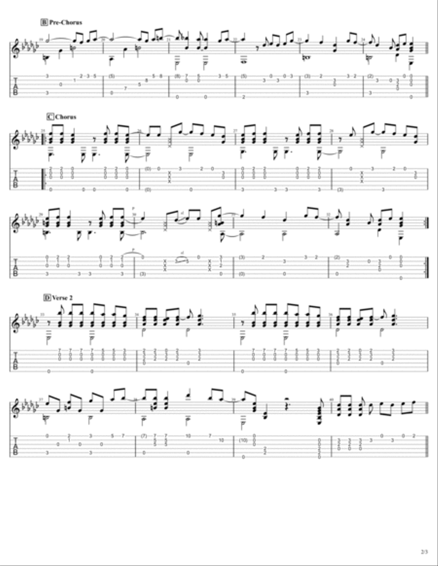 Prisoner Electric Guitar scores gallery preview page 2