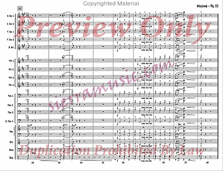 Machine Big Band scores gallery preview page 21