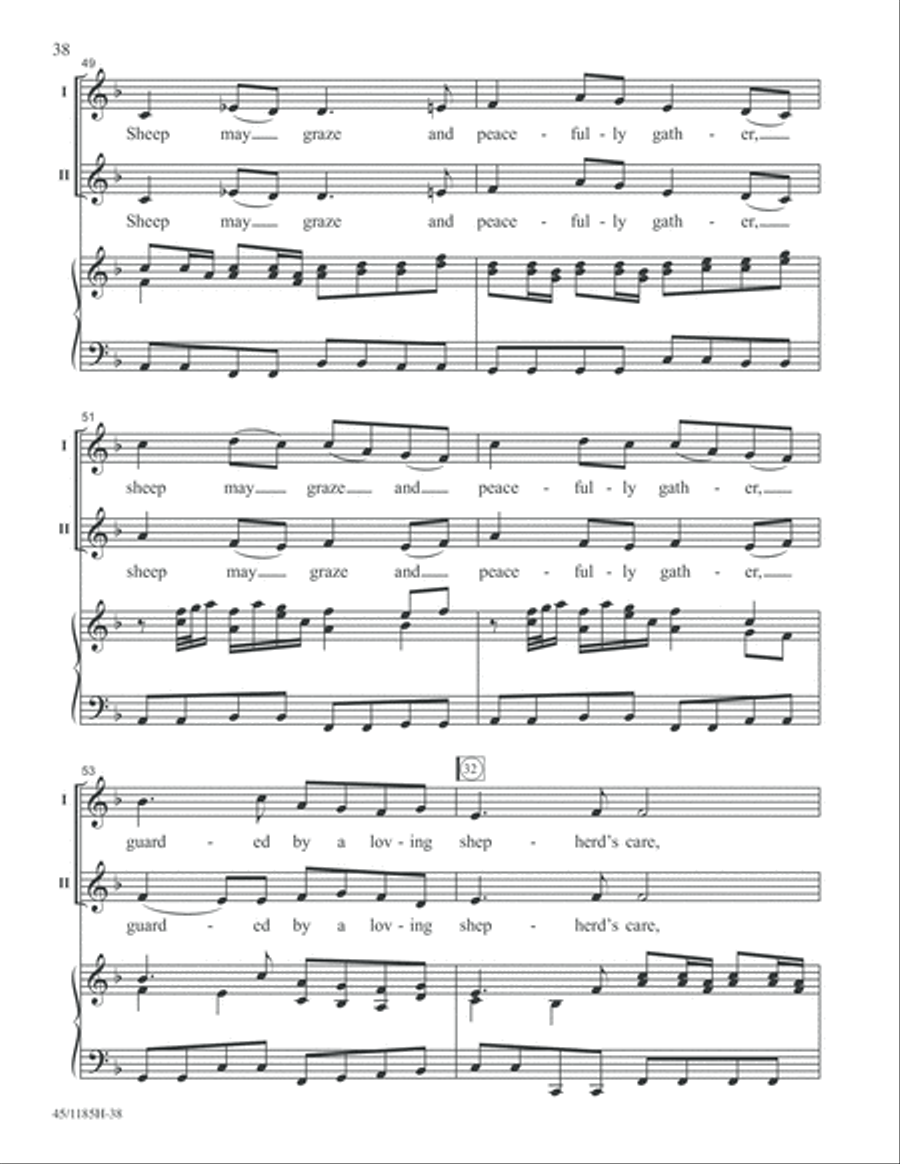 Bach for Young Voices 2-Part scores gallery preview page 38