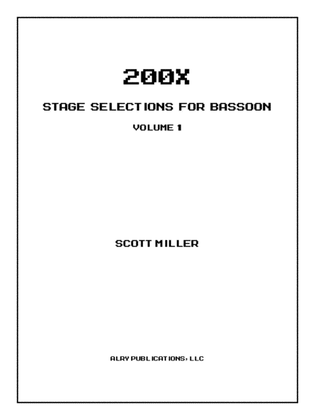 200X: Stage Selections for Bassoon, Volume 1