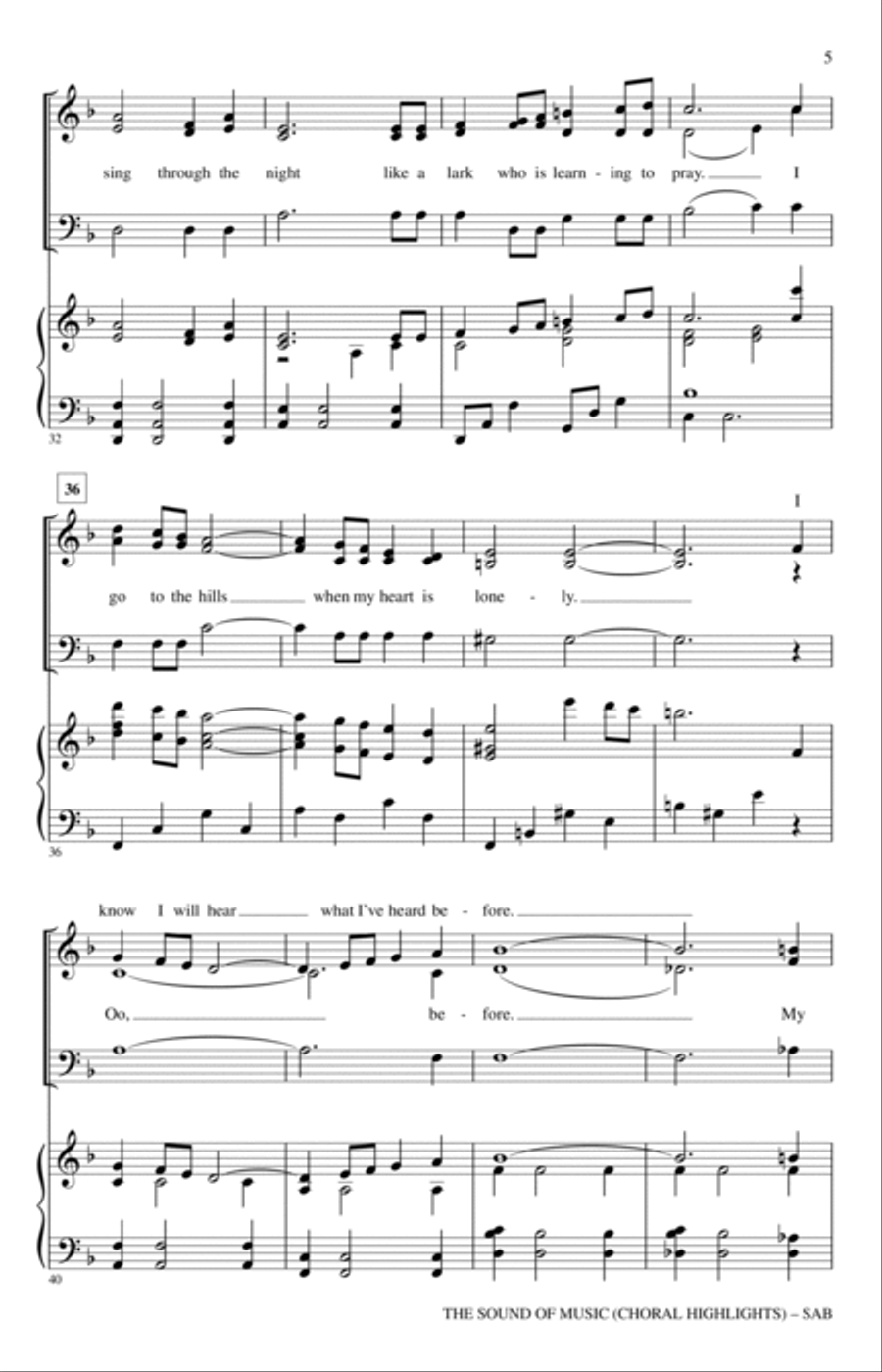 The Sound Of Music (Choral Highlights) (arr. John Leavitt) 3-Part scores gallery preview page 4