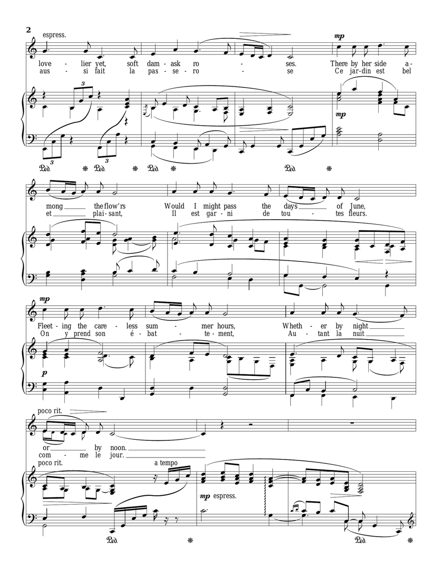 My Lady's Garden (L'amour De Moi) Piano, Vocal scores gallery preview page 2