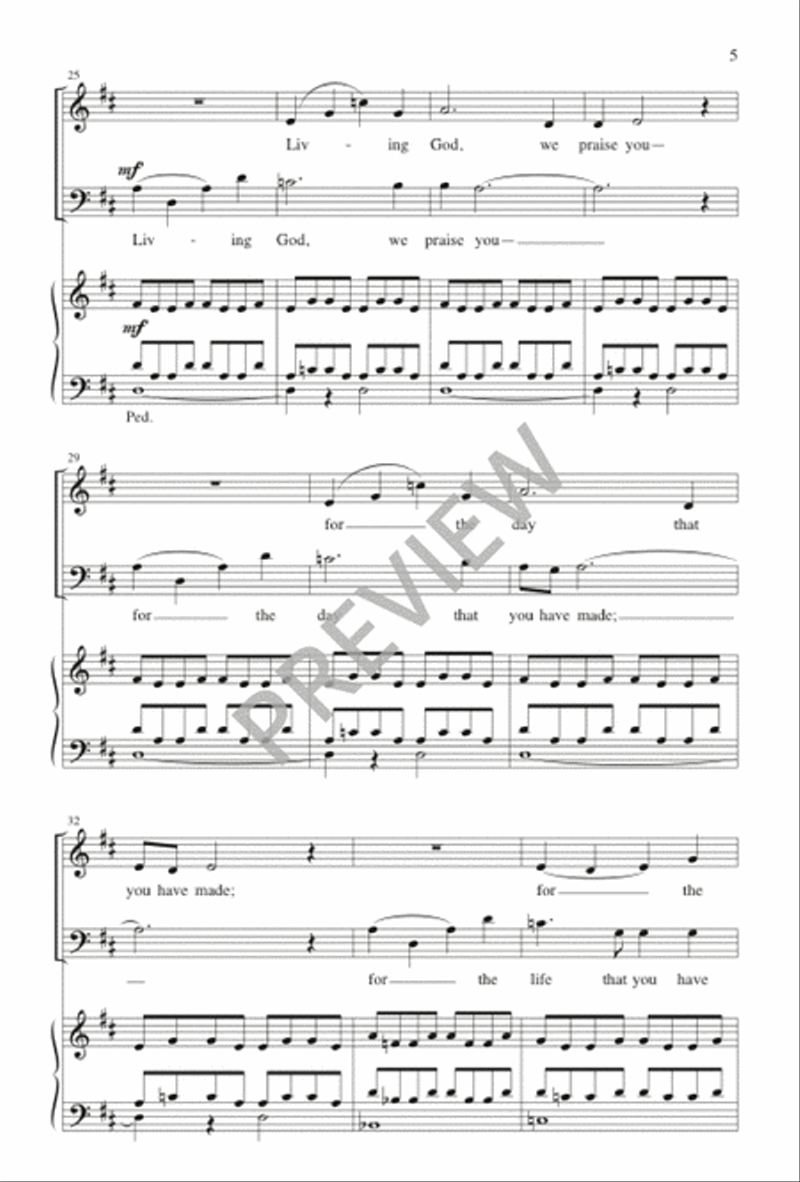 Let This Day Be Filled with Wonder 2-Part scores gallery preview page 6