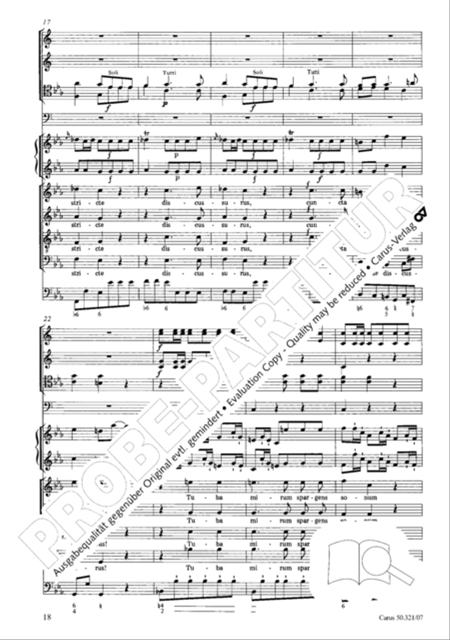 Requiem in C minor Requiem in C minor 4-Part scores gallery preview page 25