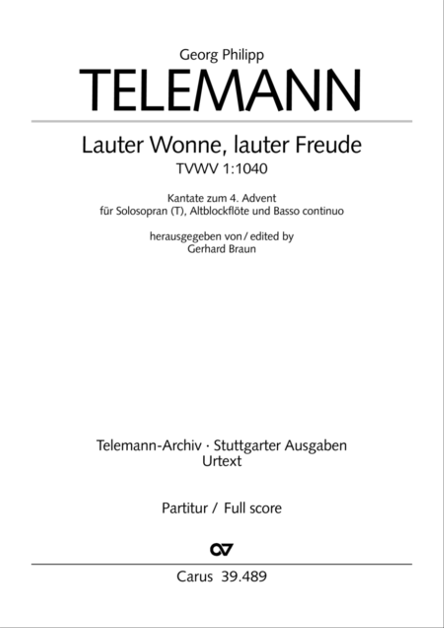 Lauter Wonne, lauter Freude Recorder scores gallery preview page 2