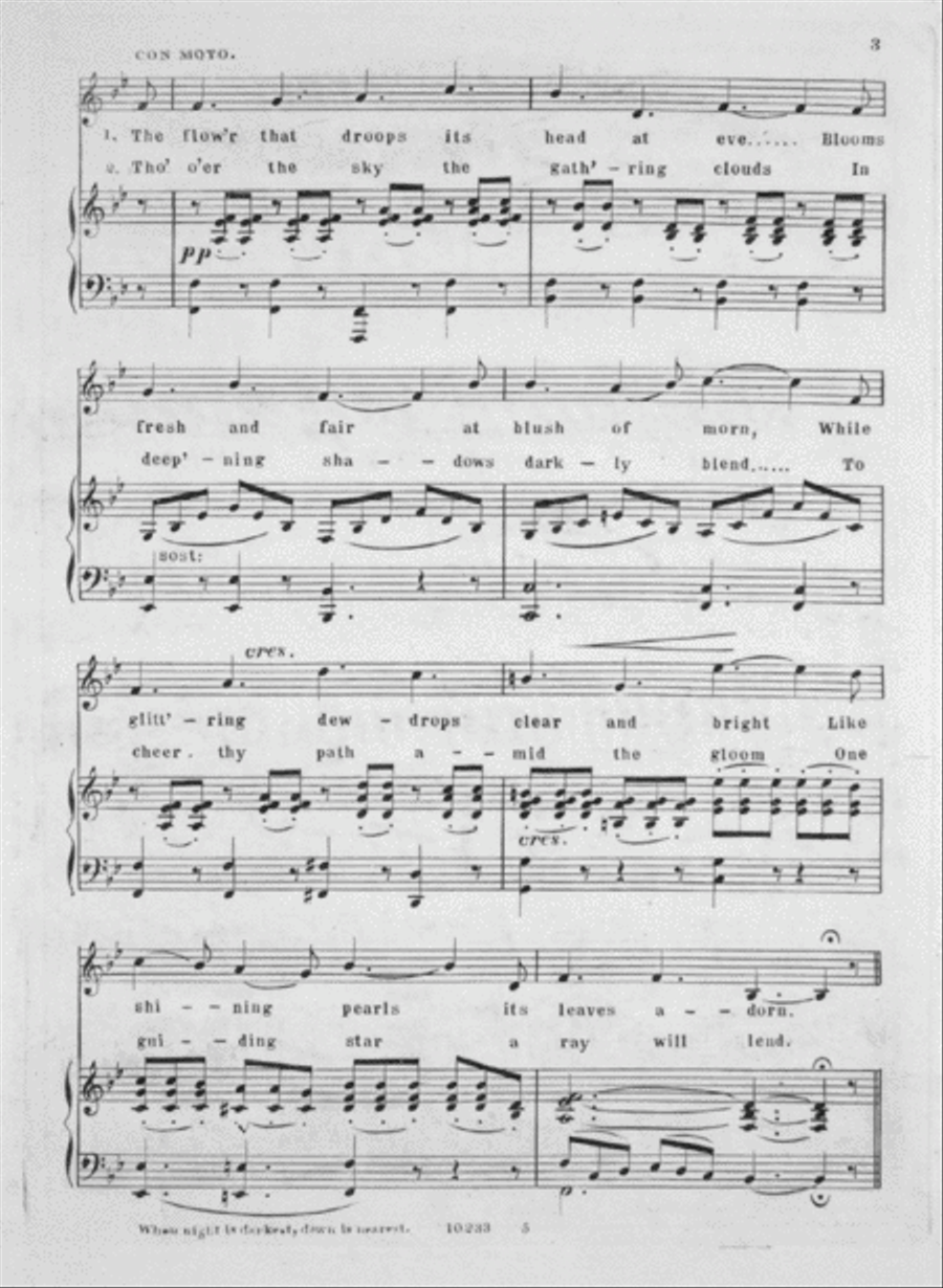 When Night is Darkest Dawn is Nearest. Song Voice scores gallery preview page 3