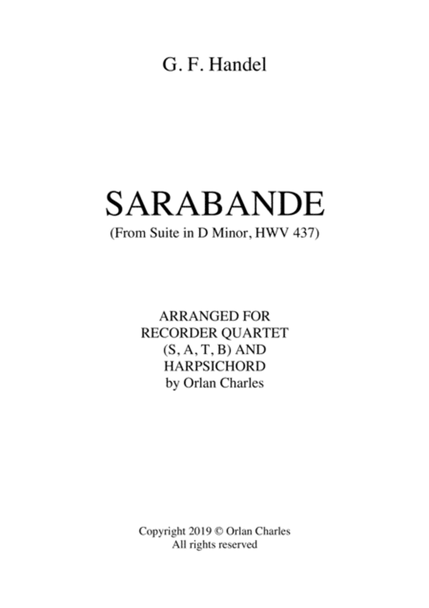 George Friderich Handel - Sarabande (from Suite in D Minor, HWV 437) image number null